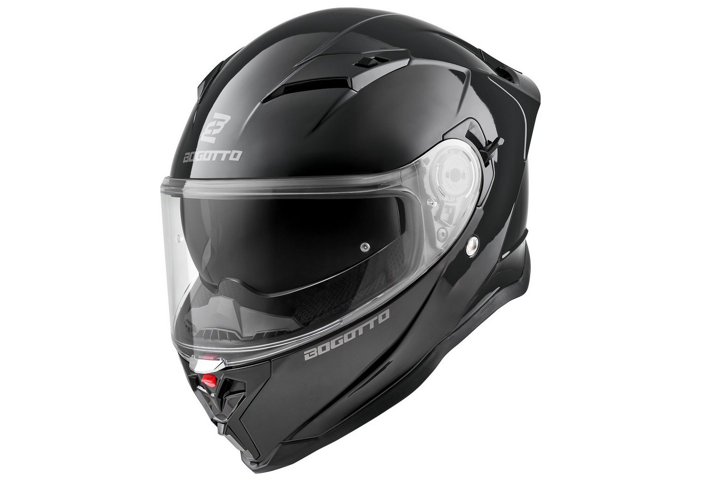 Bogotto Motorradhelm H153 Helm, Vorbereitet Für Pinlockscheibe,herausnehmbares Innenfutter,integr Bild 3