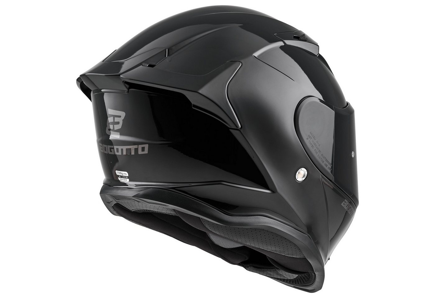 Bogotto Motorradhelm H153 Helm, Vorbereitet Für Pinlockscheibe,herausnehmbares Innenfutter,integr Bild 4