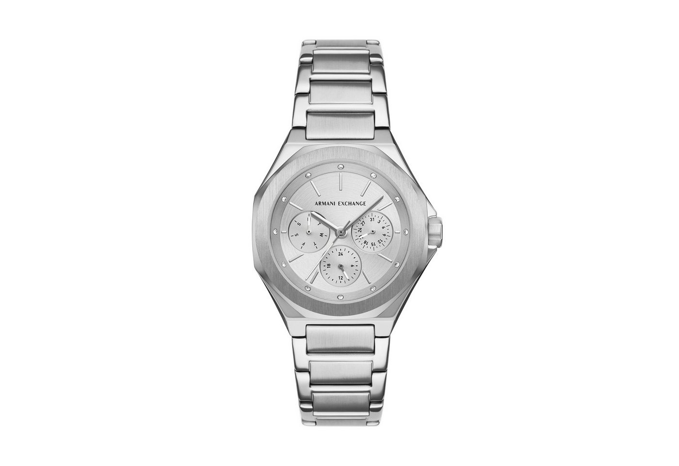 ARMANI EXCHANGE Multifunktionsuhr AX4622, Quarzuhr, Armbanduhr, Damenuhr, Edelstahlarmband, analog, Tag Bild 4