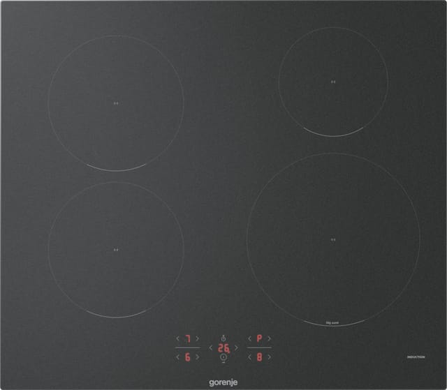 GORENJE Induktions-Kochfeld GI6401MSC matt, kratzresistente matte Oberfläche mit BigZone 23cm & PowerBoost