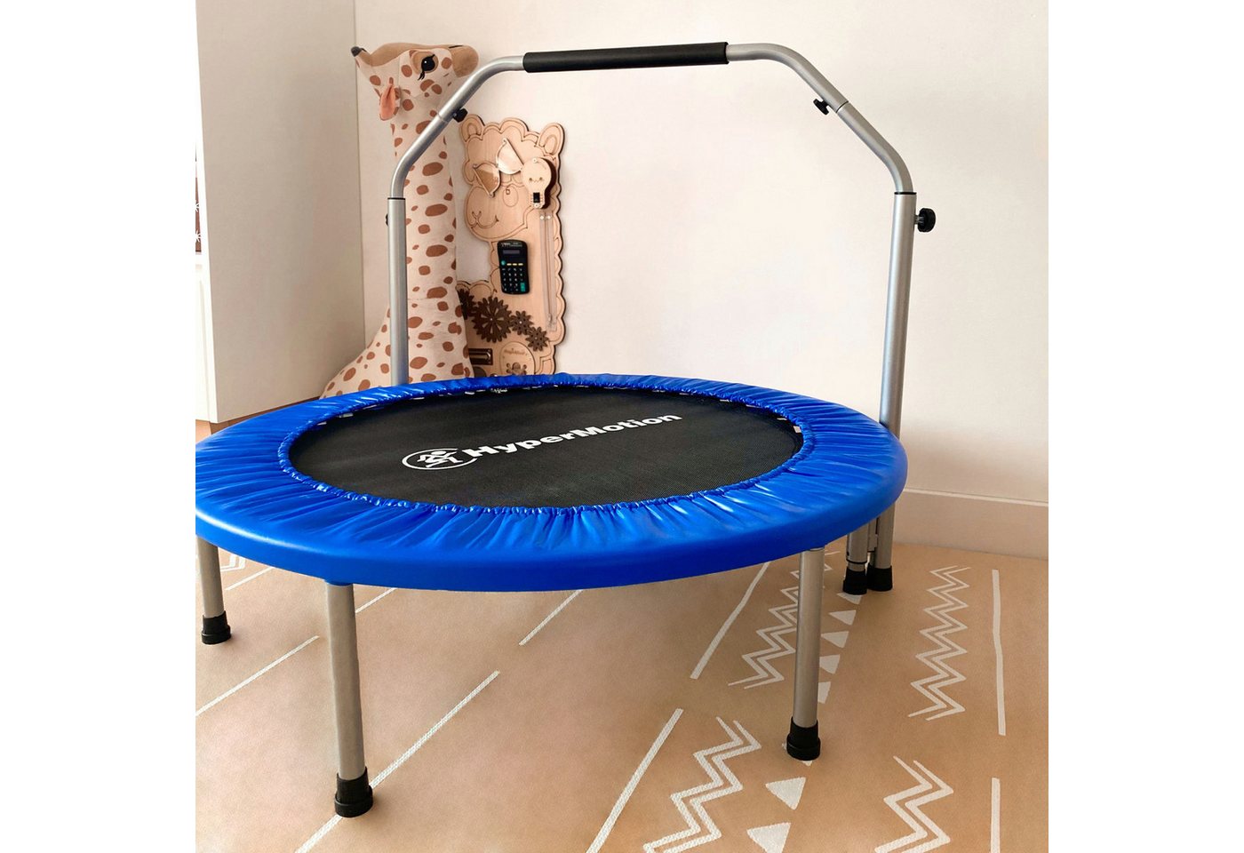 HyperMotion Kindertrampolin Trampolin mit Griff, 97 cm, für Kinder, für Haus und Garten Bild 4