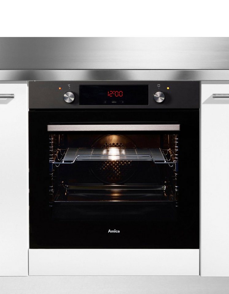 Amica Backofen EBX 943 610 SM, mit 1-fach-Teleskopauszug, Steam Clean, Großer Garraum, sichere Bedienung und einfache Reinigung beim Backen Bild 3