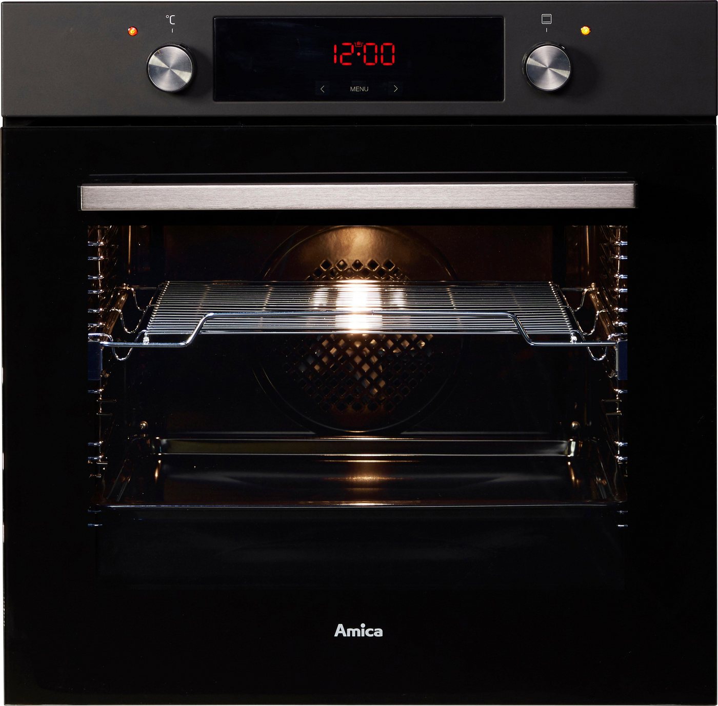 Amica Backofen EBX 943 610 SM, mit 1-fach-Teleskopauszug, Steam Clean, Großer Garraum, sichere Bedienung und einfache Reinigung beim Backen Bild 5