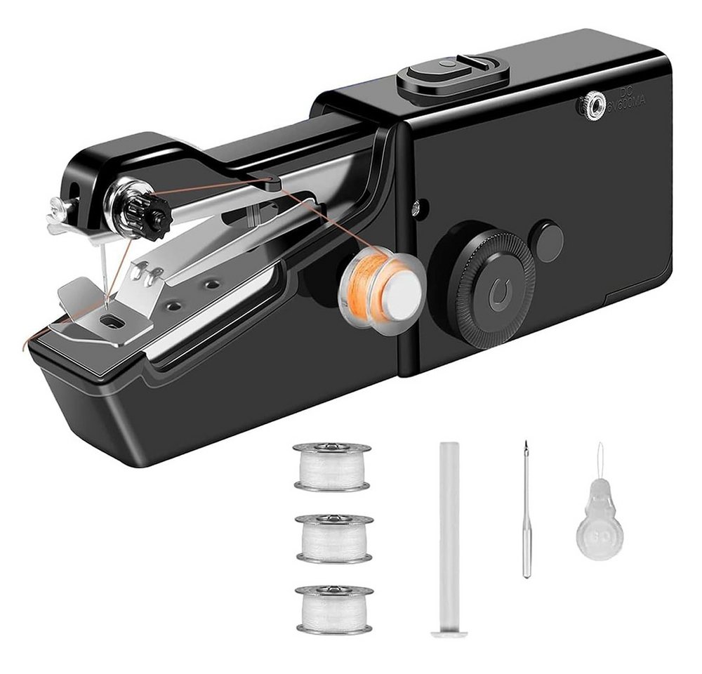 TUWENA Nähmaschine Handnähmaschine, Tragbare Mini-Nähmaschine,Elektrische Handnähmaschine, Mit Nähzubehör für Anfänger, für Kleidung,Stoffe, Cutains, Home Travel Bild 4