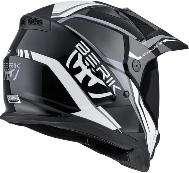 Berik Motocrosshelm MX313 Volstom Adventure Pro Enduro Helm, Vorbereitet Für Kommunikationssystem,herausnehmbares Innenfutter