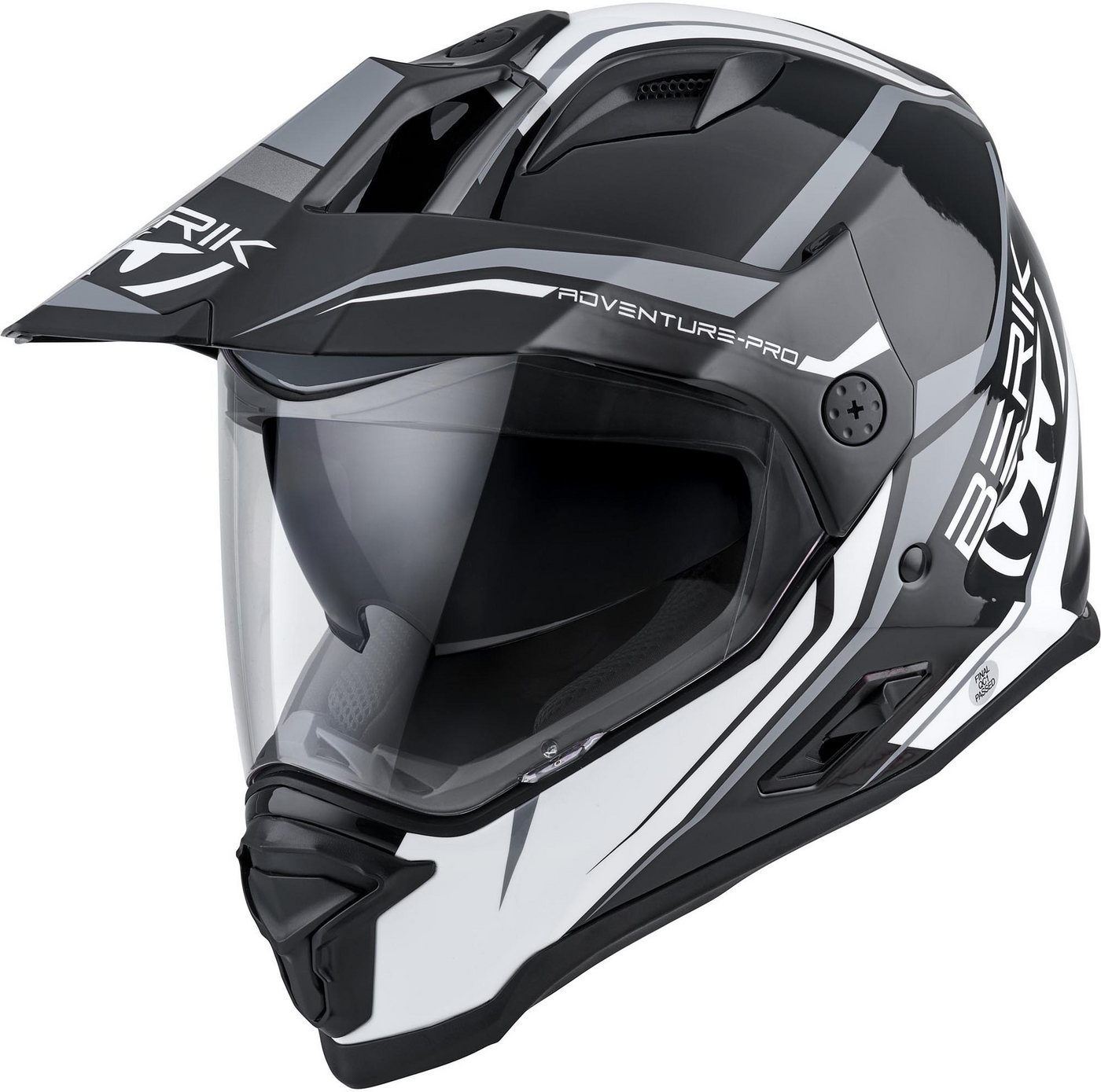 Berik Motocrosshelm MX313 Volstom Adventure Pro Enduro Helm, Vorbereitet Für Kommunikationssystem,herausnehmbares Innenfutter Bild 2