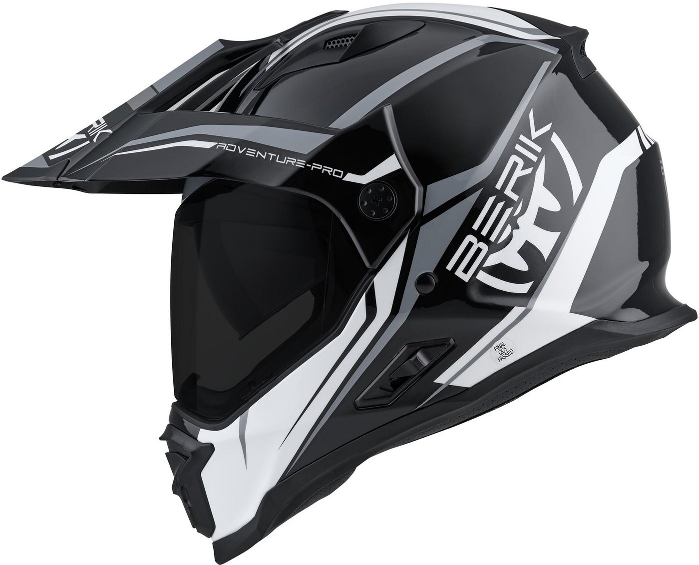 Berik Motocrosshelm MX313 Volstom Adventure Pro Enduro Helm, Vorbereitet Für Kommunikationssystem,herausnehmbares Innenfutter Bild 3