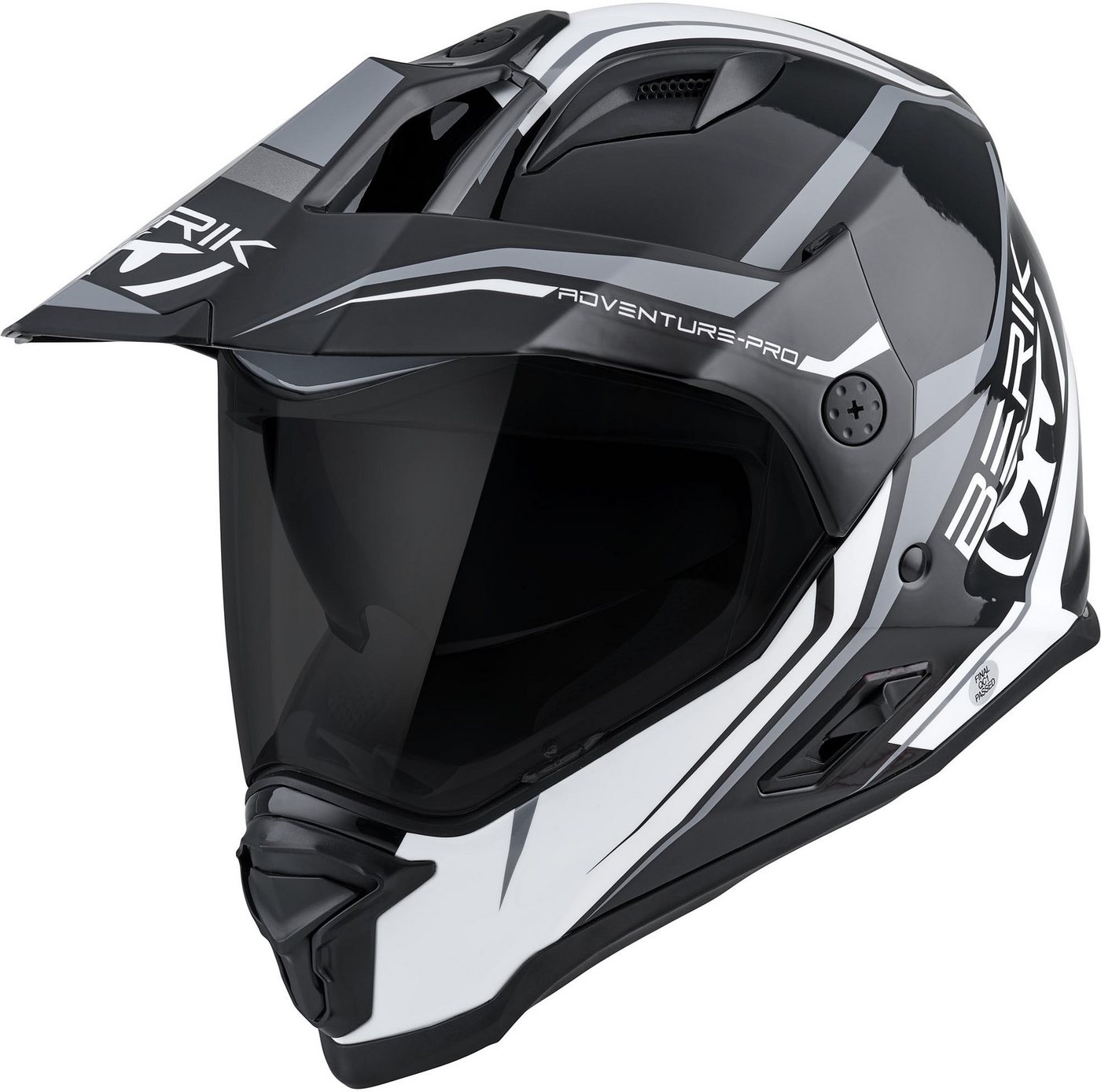 Berik Motocrosshelm MX313 Volstom Adventure Pro Enduro Helm, Vorbereitet Für Kommunikationssystem,herausnehmbares Innenfutter Bild 5
