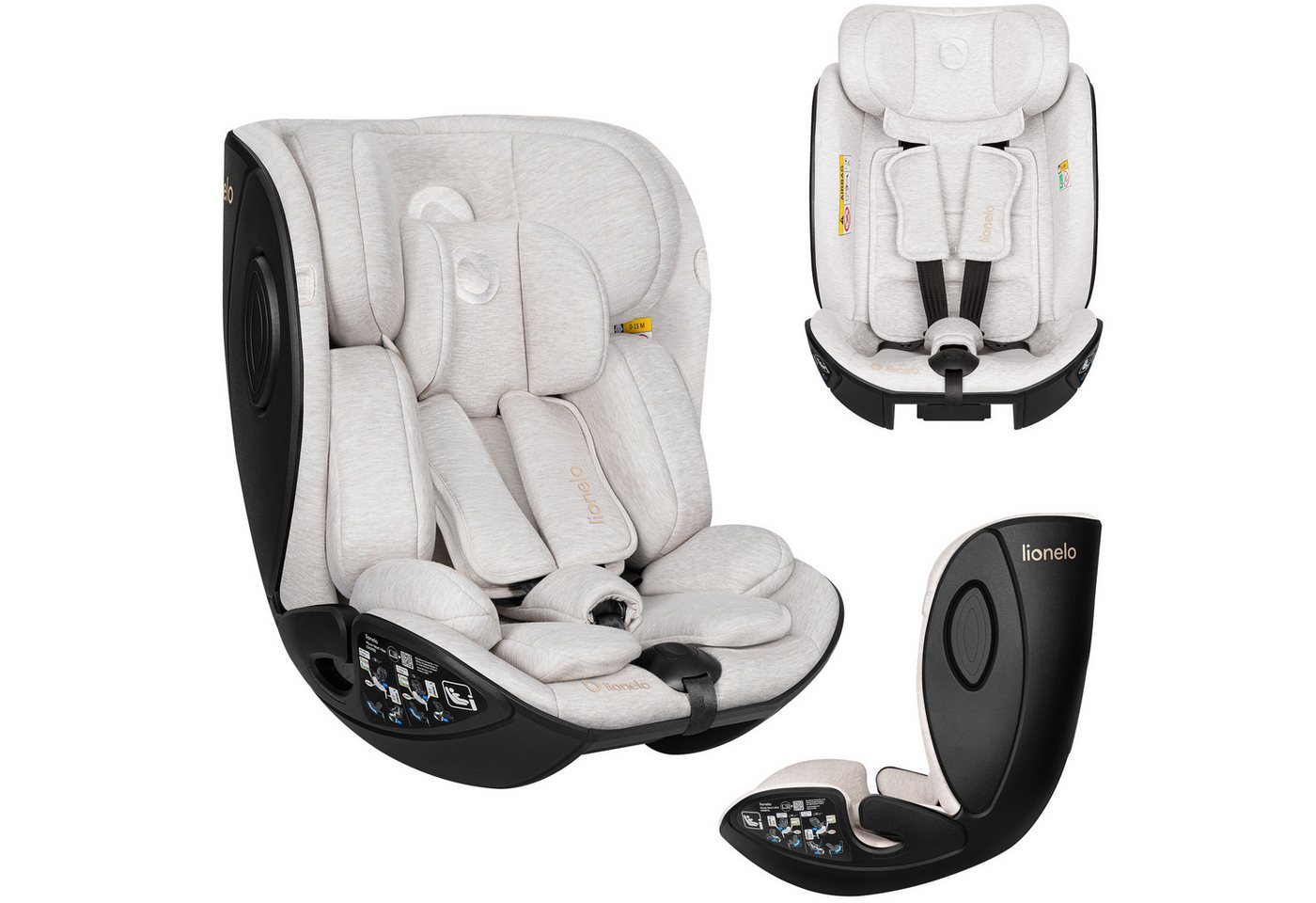 lionelo Autokindersitz MOXIE NEXT I-SIZE, ab: ab Geburt, bis: bis zum 4. Lebensjahr, ab: 40 cm, bis: 105 cm, (Set), i-Size/SIP/8x Kopfstütze/5x Neigung/Dri-Seat