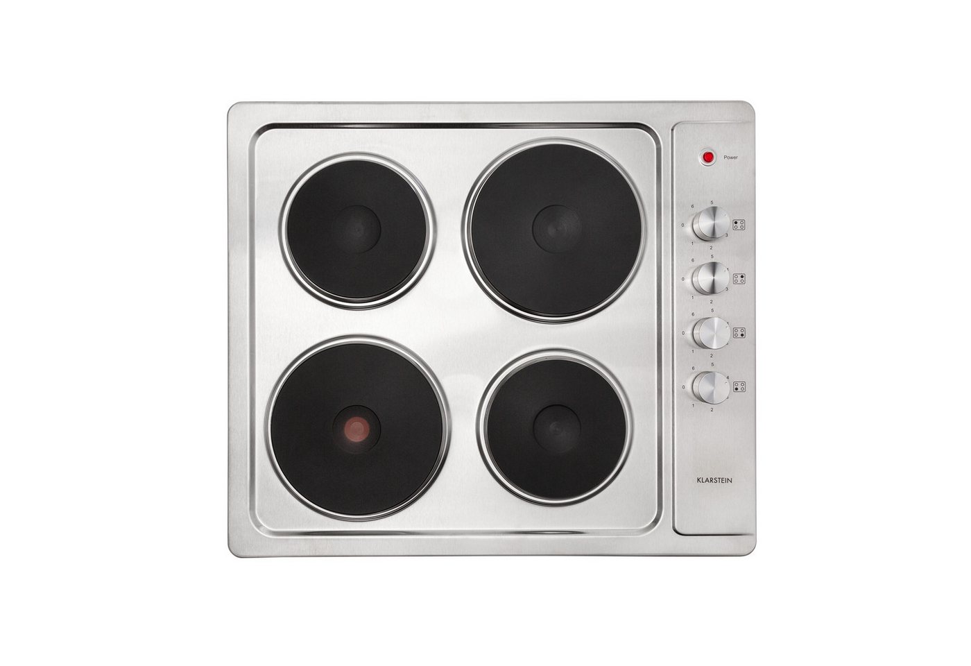 Klarstein Elektro-Kochfeld Appetito 4 Elektrokochfeld 4 Platten 5500W 6 Stufen Edelstahl Regler, Glaskeramik-Kochfeld 4 Zonen 5500W mit Drehregler & Restwärme Bild 3