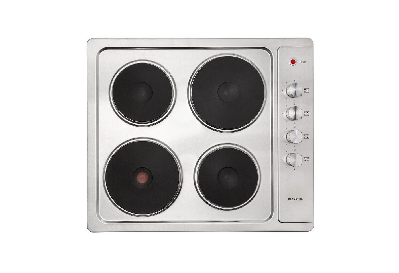 Klarstein Elektro-Kochfeld Appetito 4 Elektrokochfeld 4 Platten 5500W 6 Stufen Edelstahl Regler, Glaskeramik-Kochfeld 4 Zonen 5500W mit Drehregler & Restwärme Bild 5