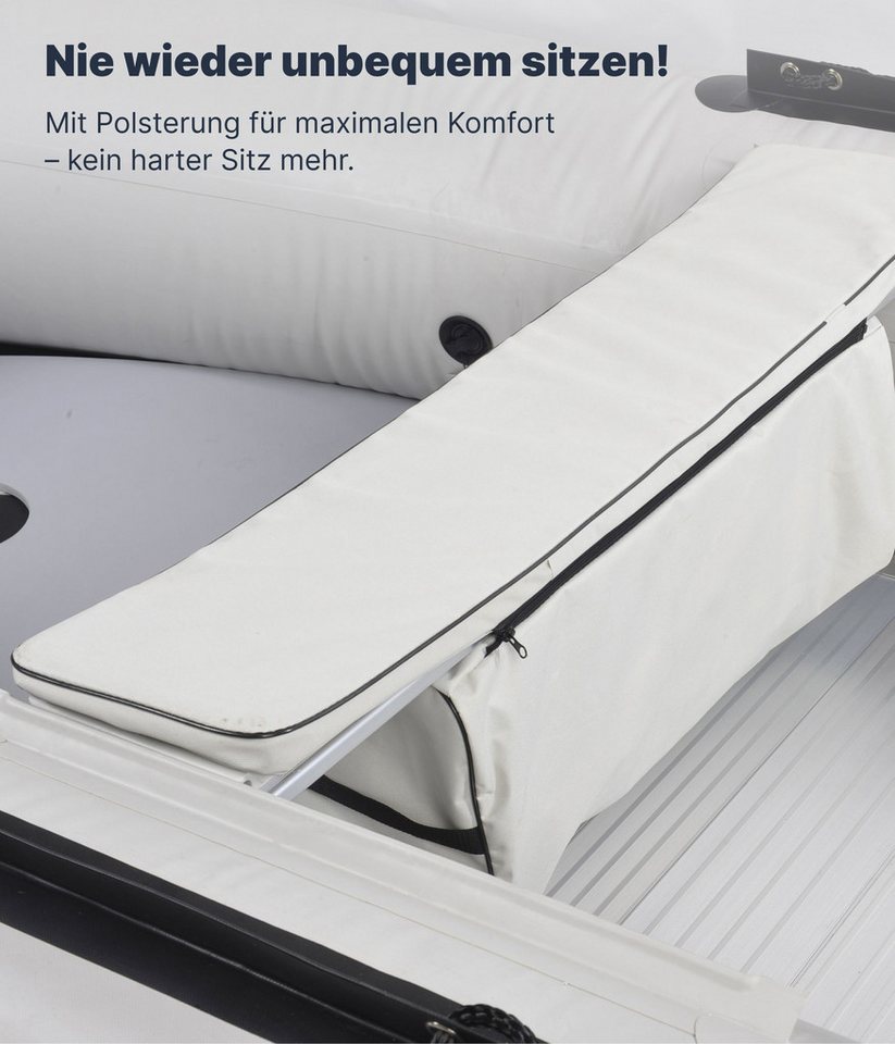 NEMAXX Schlauchboot Professional Sitzbanktasche 70 cm, (abnehmbare Stauraumtasche & Bootstasche mit Tragegurt, wasserabweisend), Praktischer Reißverschluss für schnellen Zugriff auf dein Bootszubehör Bild 2