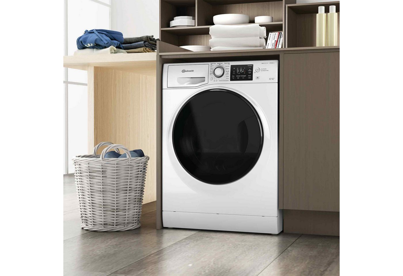 BAUKNECHT Waschtrockner WD 96RC DA, 9 kg, 6 kg, 1400 U/min, Automatischer Schutz vor Wasserschäden – Mehrfachwasserschutz+ Bild 3