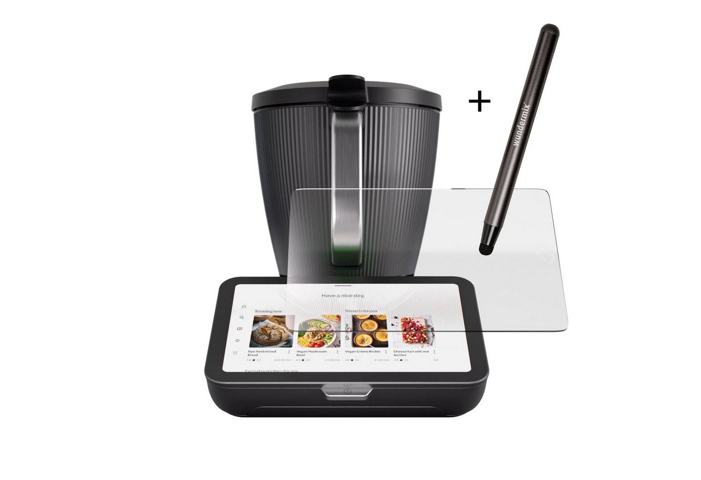 Wundermix Küchenmaschinen Zubehör-Set WunderScreen® Spar-Set: Displayschutz und TouchPen für TM7, Zubehör für TM7, langlebiger Displayschutz für Thermomix TM7 Bild 3
