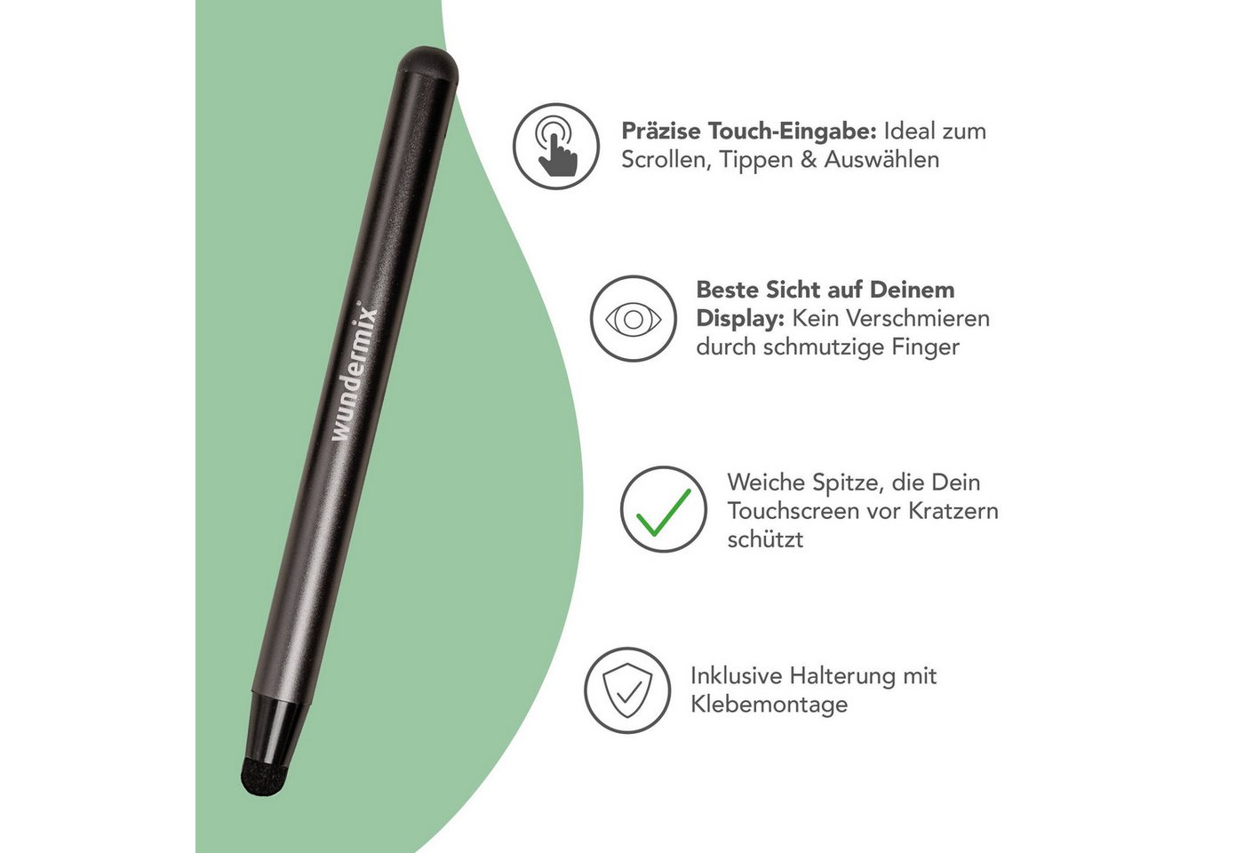 Wundermix Küchenmaschinen Zubehör-Set WunderScreen® Spar-Set: Displayschutz und TouchPen für TM7, Zubehör für TM7, langlebiger Displayschutz für Thermomix TM7 Bild 4