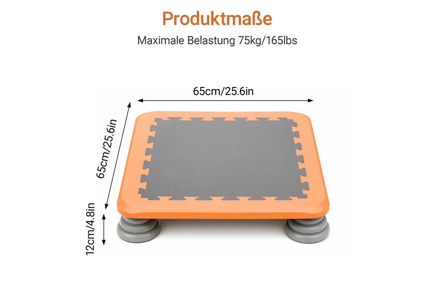 Youyijia Kindertrampolin Trampolin für Kinder – Mini Trampolin mit Rutschfester Oberfläche Bild 2
