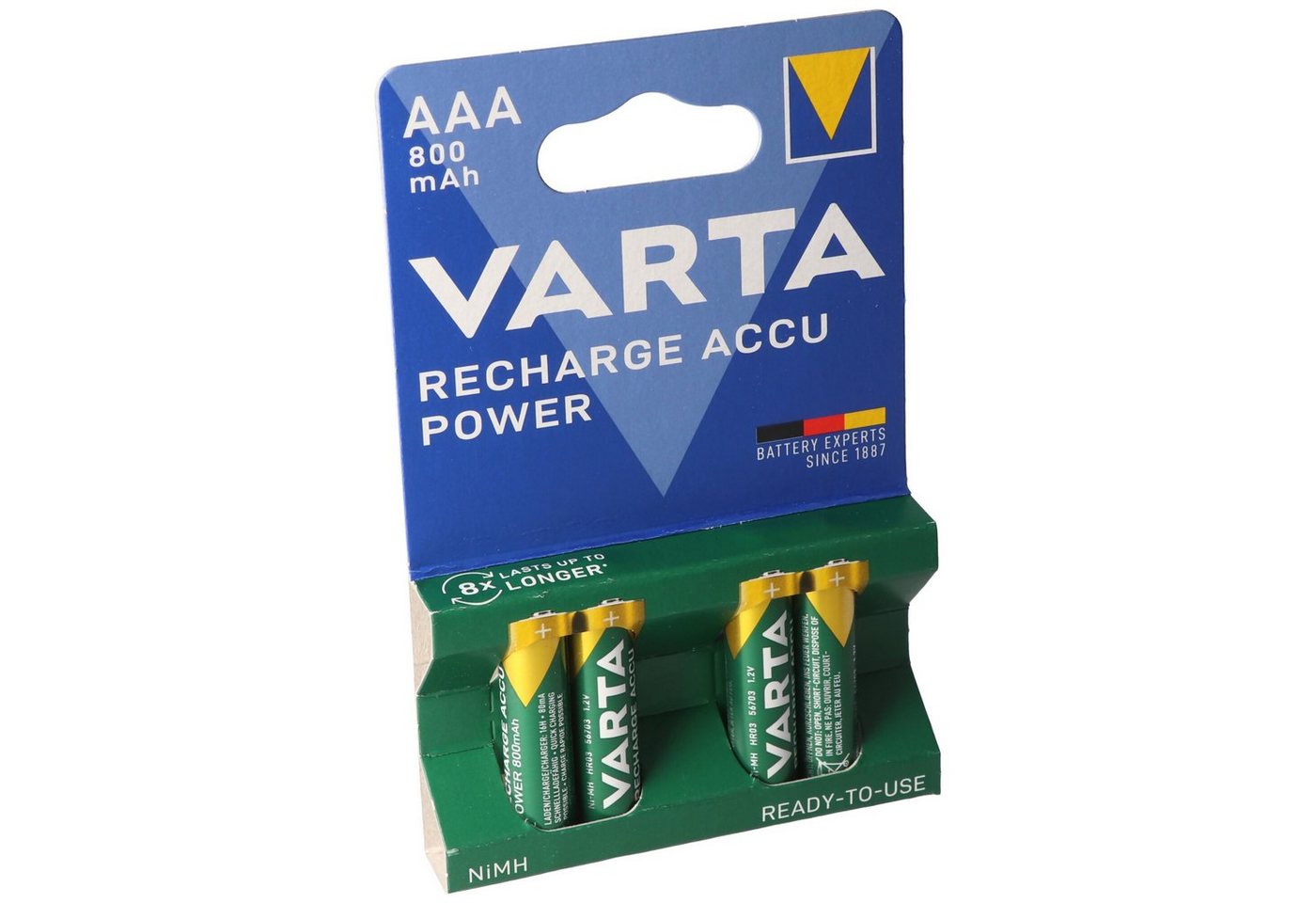 VARTA VARTA Ready2use Akku Micro/AAA 56703 800mAh 4er Pack 4008496550616 Akku 800 mAh (1,2 V) Bild 2