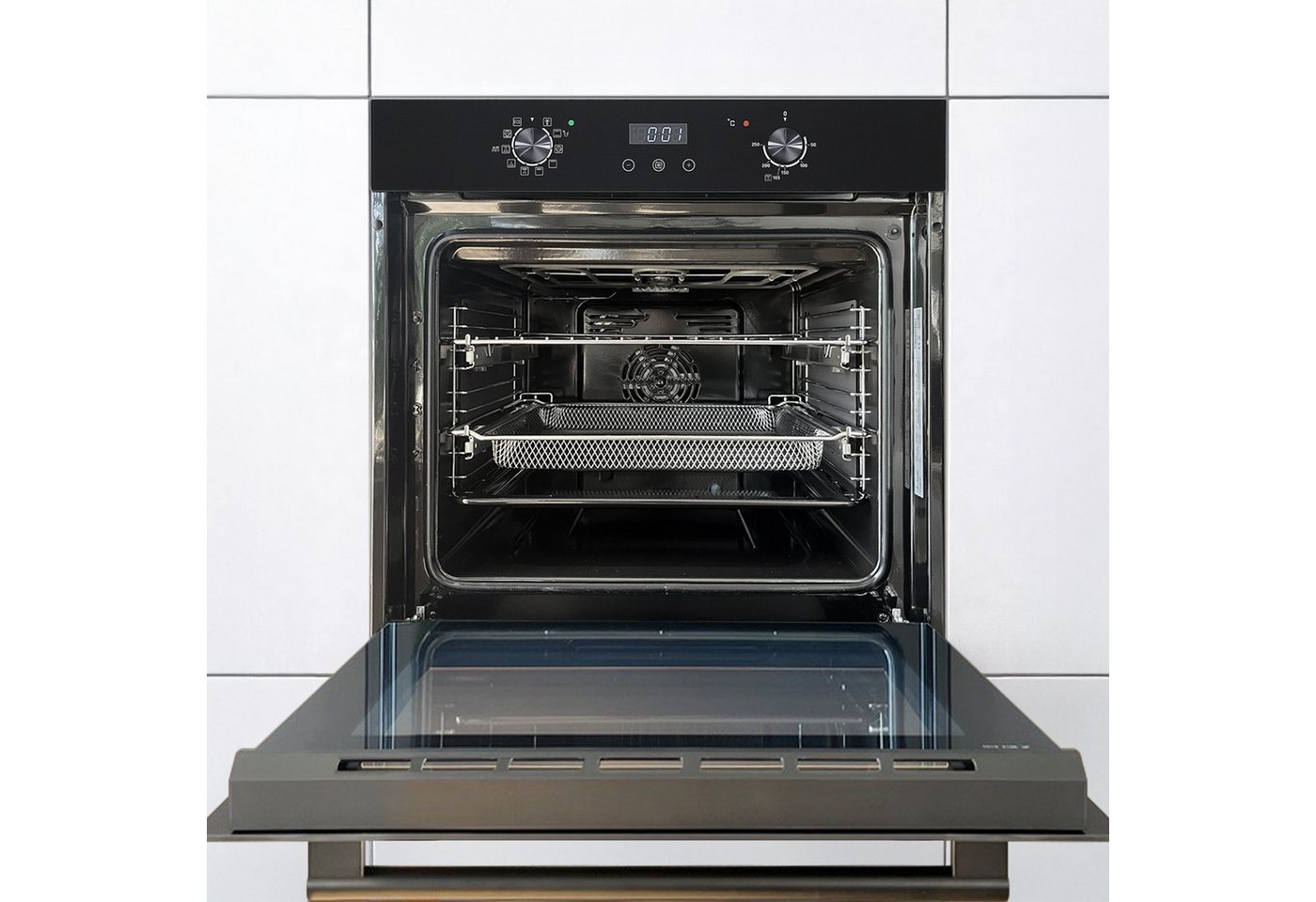 KKT KOLBE Einbaubackofen Backofen Elektroherd BO7010FB, Katalyse, DampfClean, 60cm / Einbauherd / Teleskopauszüge / Heißluft / AirFry / Katalyse