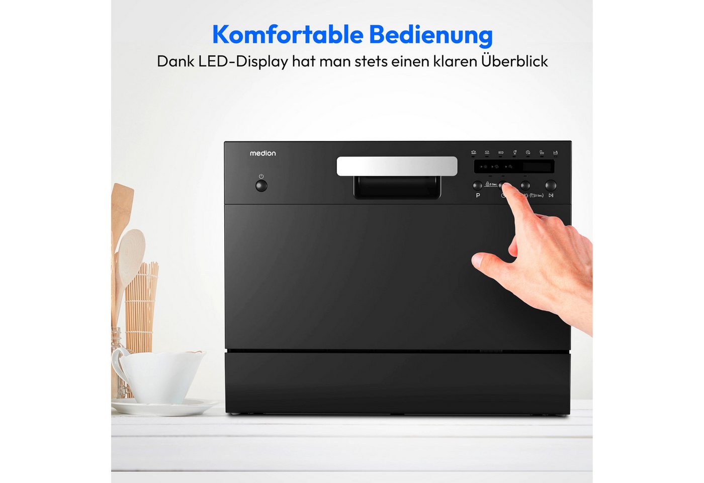 Medion® Tischgeschirrspüler MD37496, 6 Maßgedecke Bild 4