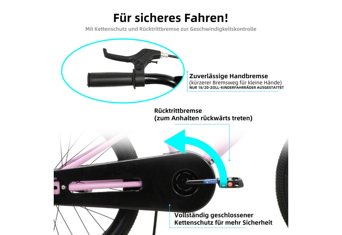 JOYSTAR Kinderfahrrad KEANO Kinderfahrrad mit Stützrädern Stahlrahmen für Jungen und Mädchen Bild 2