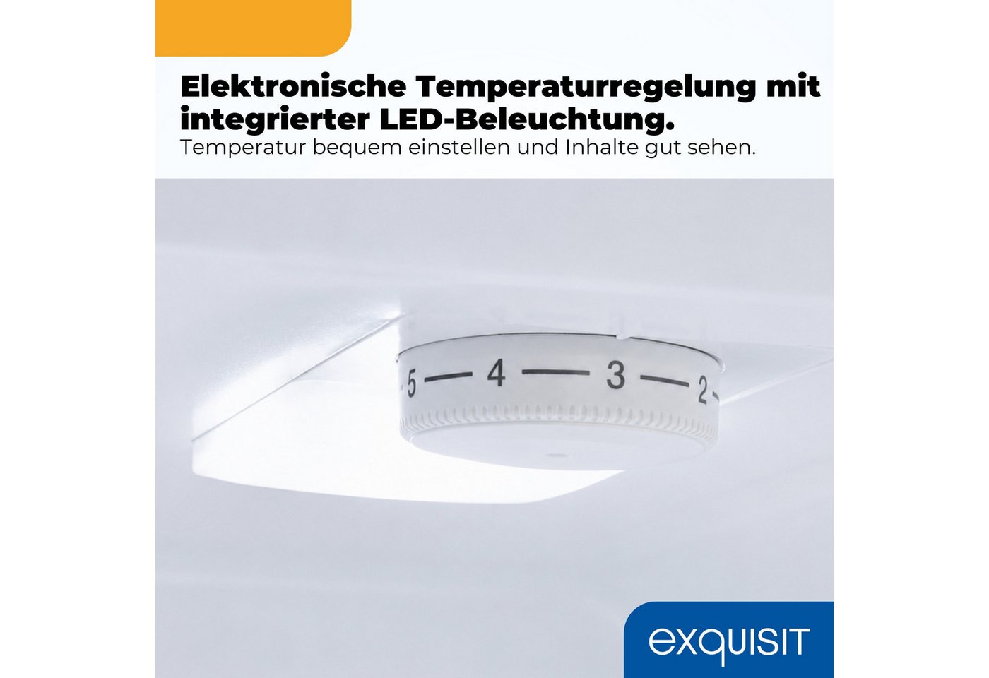 exquisit Kühl-/Gefrierkombination KGC5265-70-040D, 180 cm hoch, 54,5 cm breit, 262 l Nutzinhalt gesamt, 4 Sternefach, Energieklasse D Bild 2