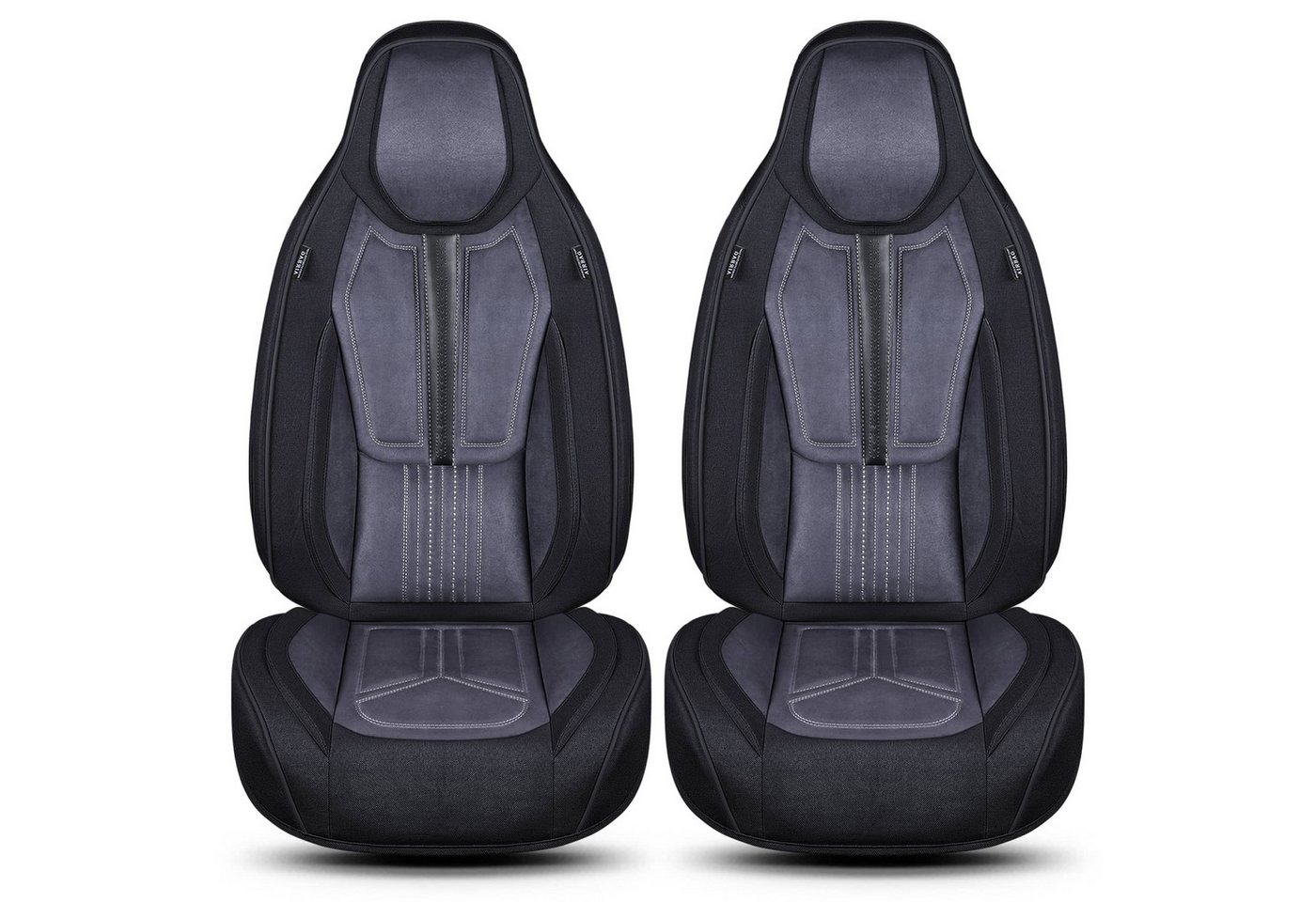 BREMER SITZBEZÜGE Autositzbezug für Audi Q5 Bj 2008-16 DS6, Set, 2-tlg., Schonbezüge Sitzbezüge Fahrer und Beifahrer, in Schwarz/Grau Bild 5