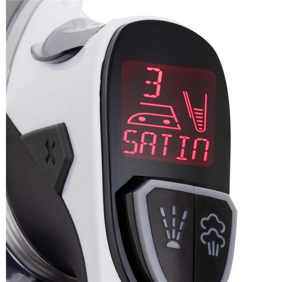 ADLER EUROPE Dampfbügeleisen AD 5053 Dauerdampf, Vertikaldampf, Anti-Kalk und Selbstreinigung, 3000 W, LCD-Display, 11 Temperatureinstellungen, Bügeleisen, bügeln Bild 3