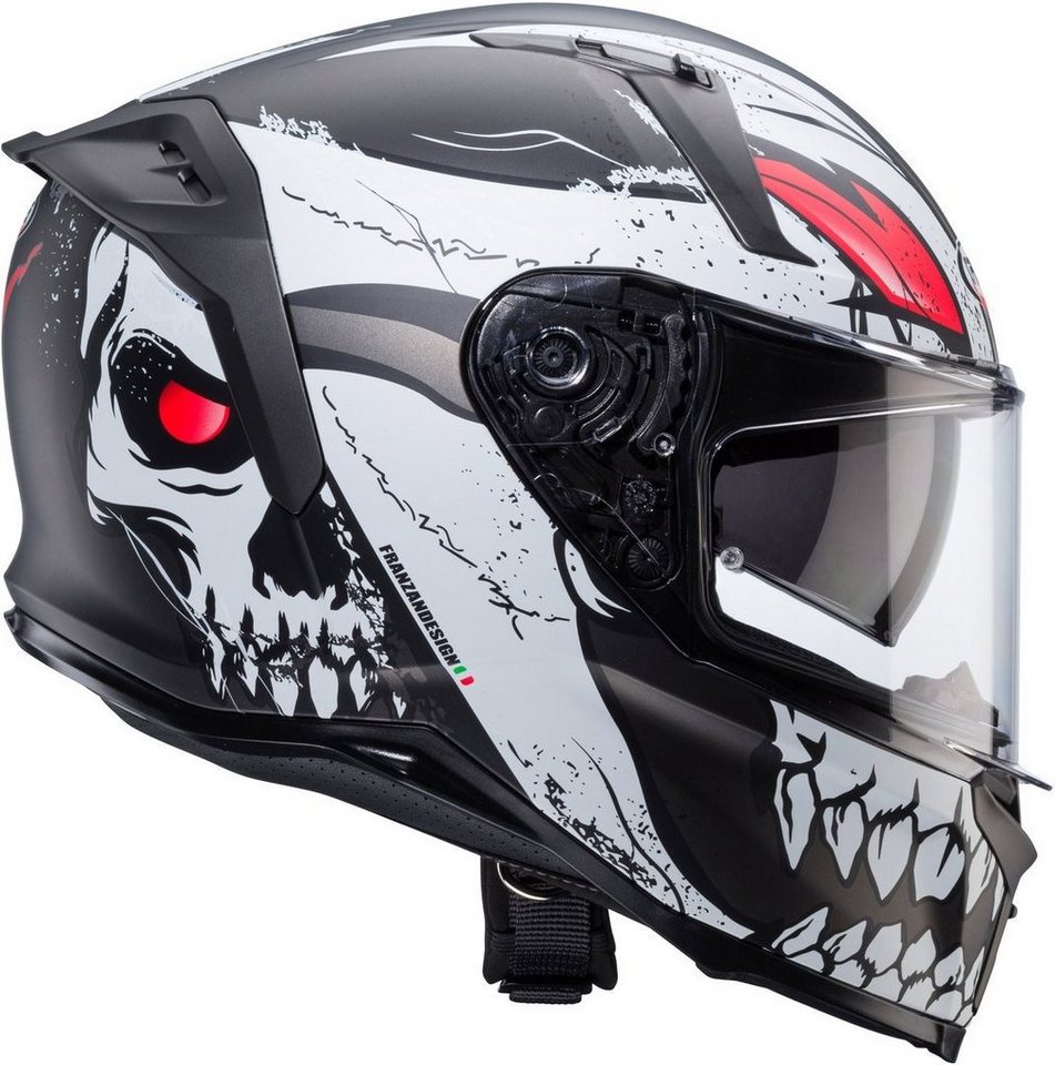 Caberg Motorradhelm Avalon X Punk Helm, Vorbereitet Für Kommunikationssystem,integriertes Sonnenvisier