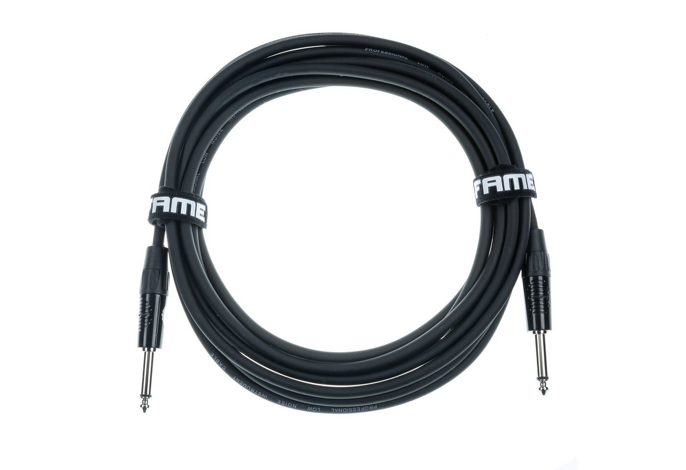 FAME Instrumentenkabel, Instrumentenkabel, 6,3mm Monoklinken, Wendelschirm Bild 4