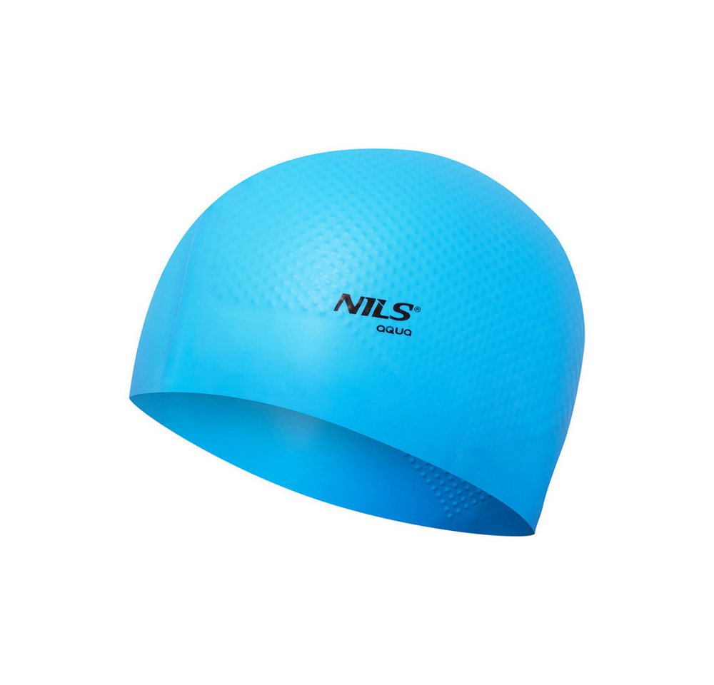 NILS AQUA Badekappe Schwimmhaube Badekappe (Spar-Set, 1 St), Flexibles Silikon passt sich jeder Kopfform an, sitzt bequem Bild 2
