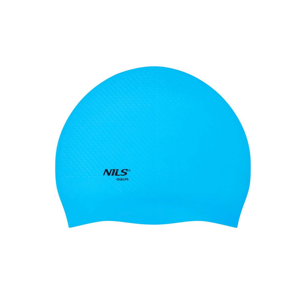 NILS AQUA Badekappe Schwimmhaube Badekappe (Spar-Set, 1 St), Flexibles Silikon passt sich jeder Kopfform an, sitzt bequem Bild 3