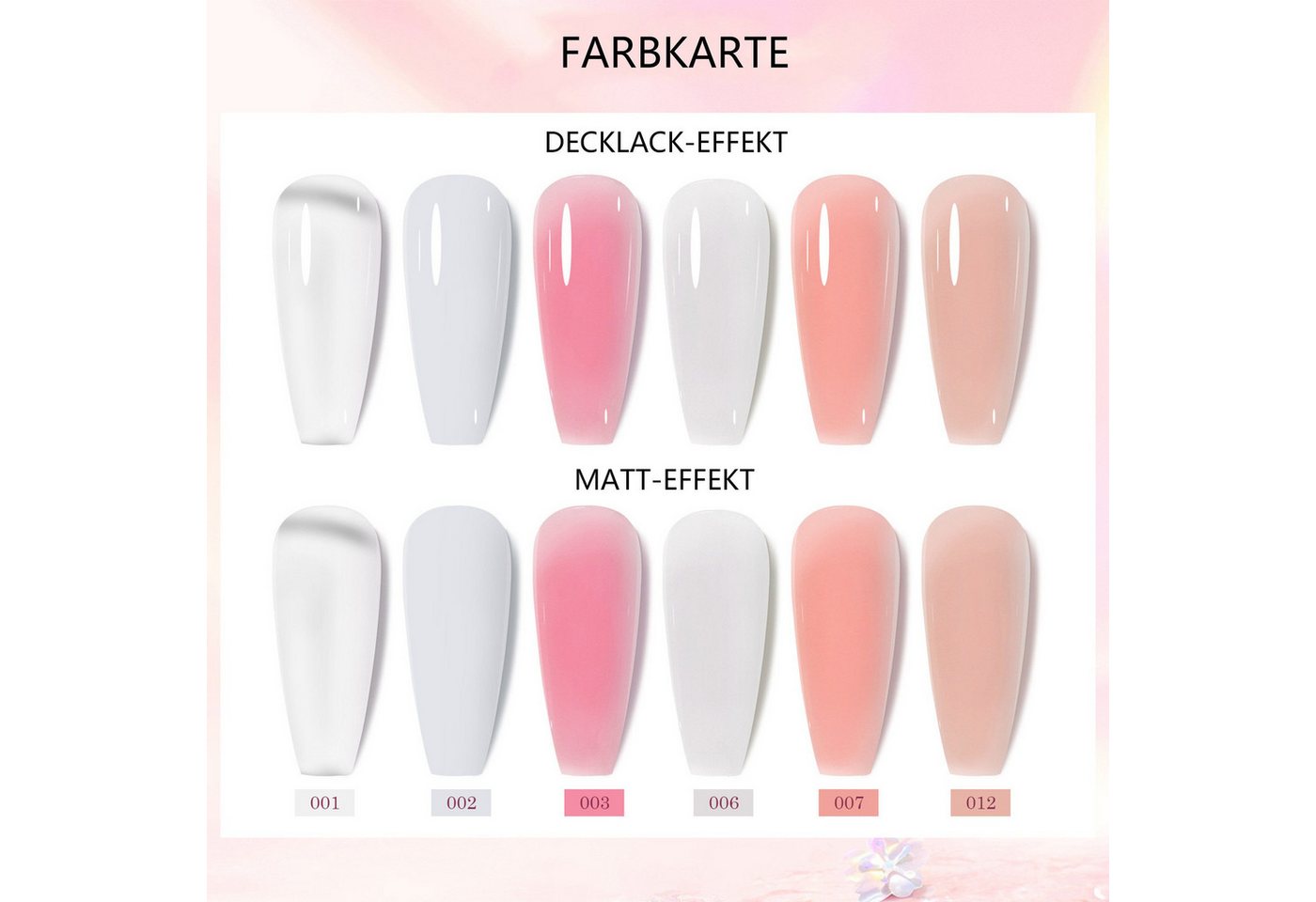 KINSI Lichthärtungsgerät 15ml Nagelverlängerungs-Gel Set mit UV/LED-Lampe & Nagelwerkzeug, 15-tlg., Kristall-Gel für künstliche Fingernägel - Lang haltbar Bild 4