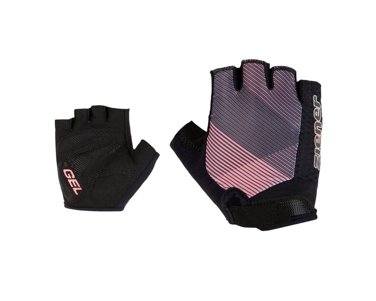 Ziener Fahrradhandschuhe Chadi-Z (Gel Polsterung, Ausziehhilfe) schwarz/rosa Mädchen