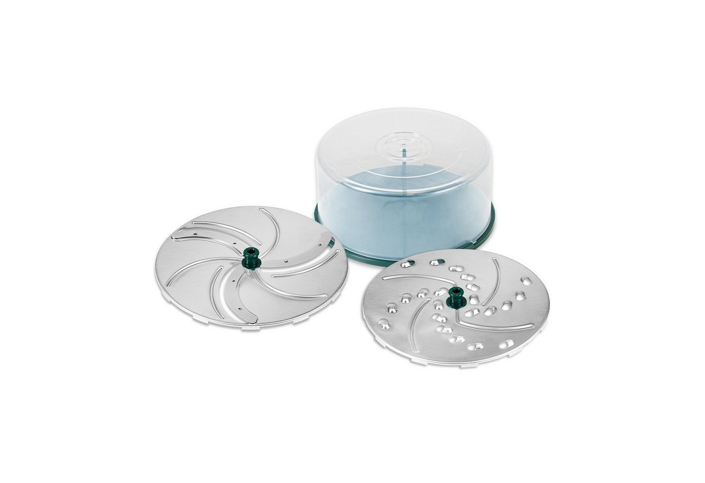 Genius Gemüseschneider Nicer Dicer Pegasus Messer-Einsätze 4-teilig, fein Schneiden, grob Reiben
