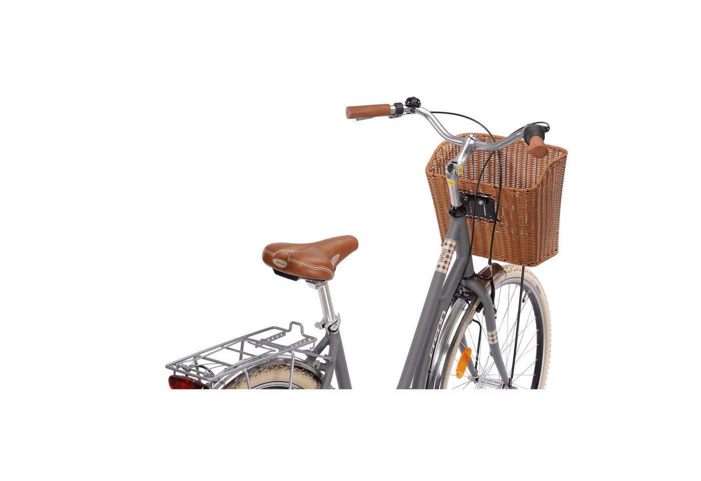 Airtracks Cityrad VINTAGE CB 3, 3 Gang Shimano NEXUS Schaltwerk, Nabenschaltung, (Shimano Nexus 3), Grau - Rahmenhöhen 45cm, 50cm und 55cm - Modell 2026