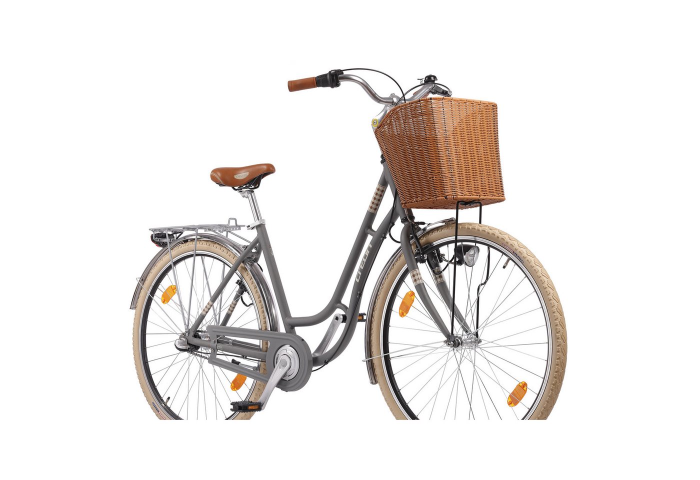 Airtracks Cityrad VINTAGE CB 3, 3 Gang Shimano NEXUS Schaltwerk, Nabenschaltung, (Shimano Nexus 3), Grau - Rahmenhöhen 45cm, 50cm und 55cm - Modell 2026 Bild 2