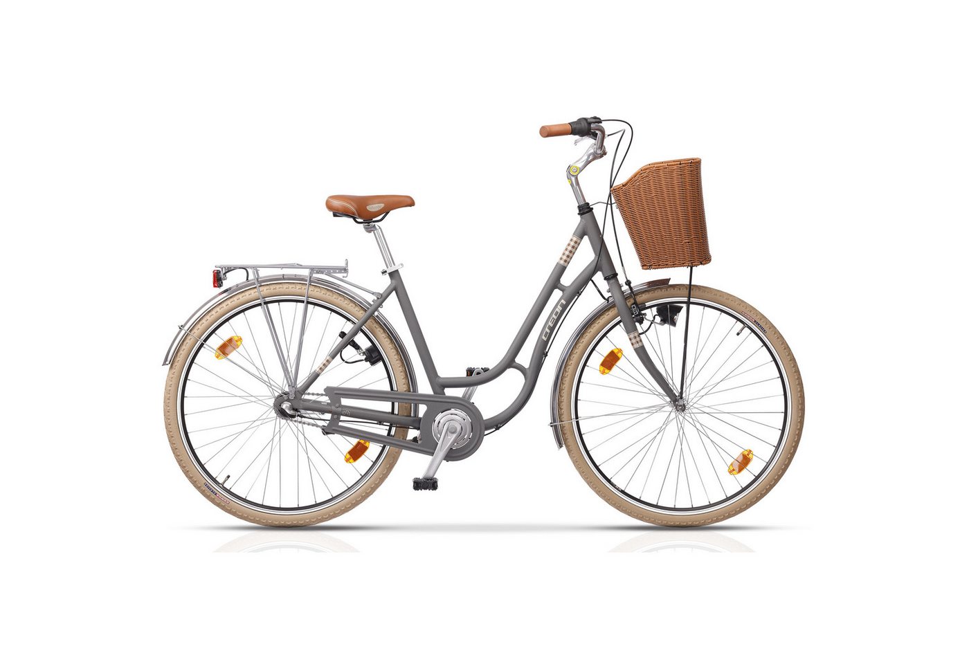 Airtracks Cityrad VINTAGE CB 3, 3 Gang Shimano NEXUS Schaltwerk, Nabenschaltung, (Shimano Nexus 3), Grau - Rahmenhöhen 45cm, 50cm und 55cm - Modell 2026 Bild 3