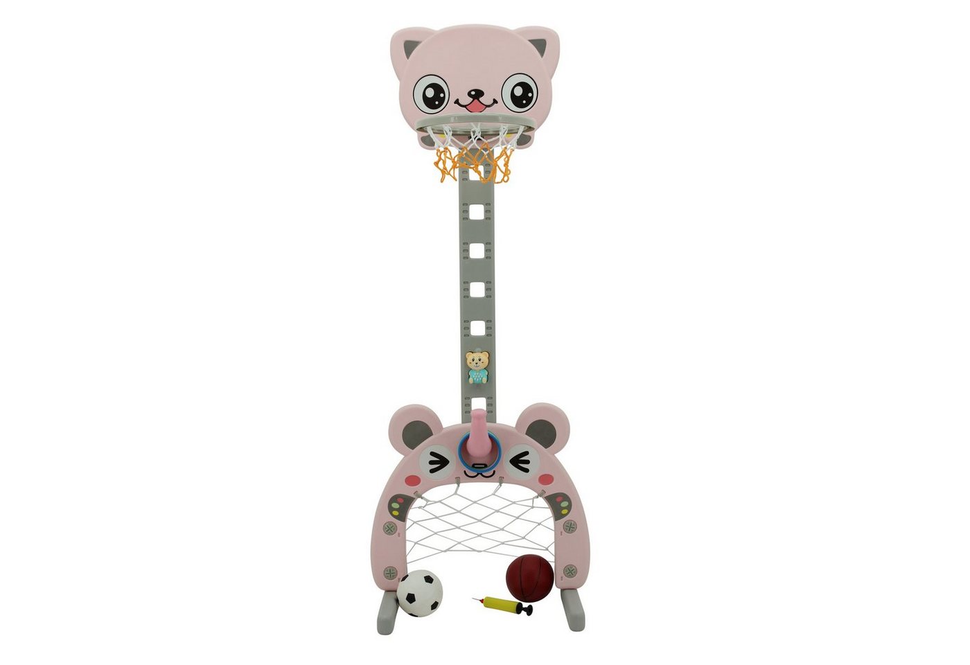 Sweety-Toys Basketballkorb Sweety Toys 12725 Basketballkorb rosa 3 in 1 Spielzeug Bild 2