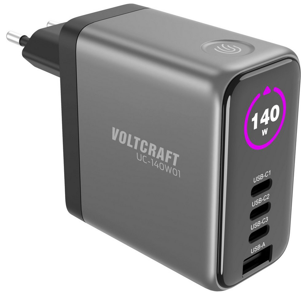 VOLTCRAFT VOLTCRAFT UC-140W01 USB Ladegerät 140 W 1x USB-A, 3x USB-C® USB PD Sch USB-Ladegerät (UC-140W01) Bild 4