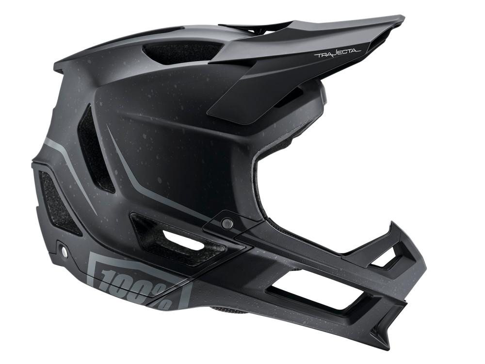100% Fahrradhelm 100% Trajecta helmet w/Fidlock M black - leichter Fullface-Helm mit To