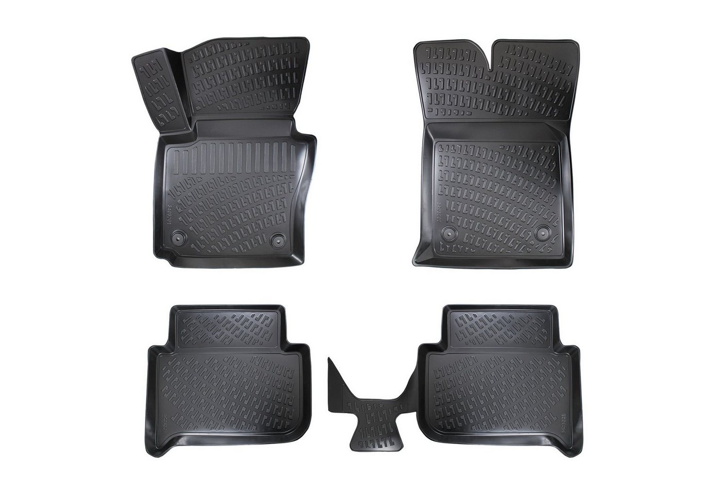 Trimak Passform-Fußmatten Oder Kofferraumwanne Oder Set kompatibel mit Volkswagen Touran, Volkswagen Touran I 2003-2015 Gummimatten Auto & Kofferraummatte TPE Bild 2