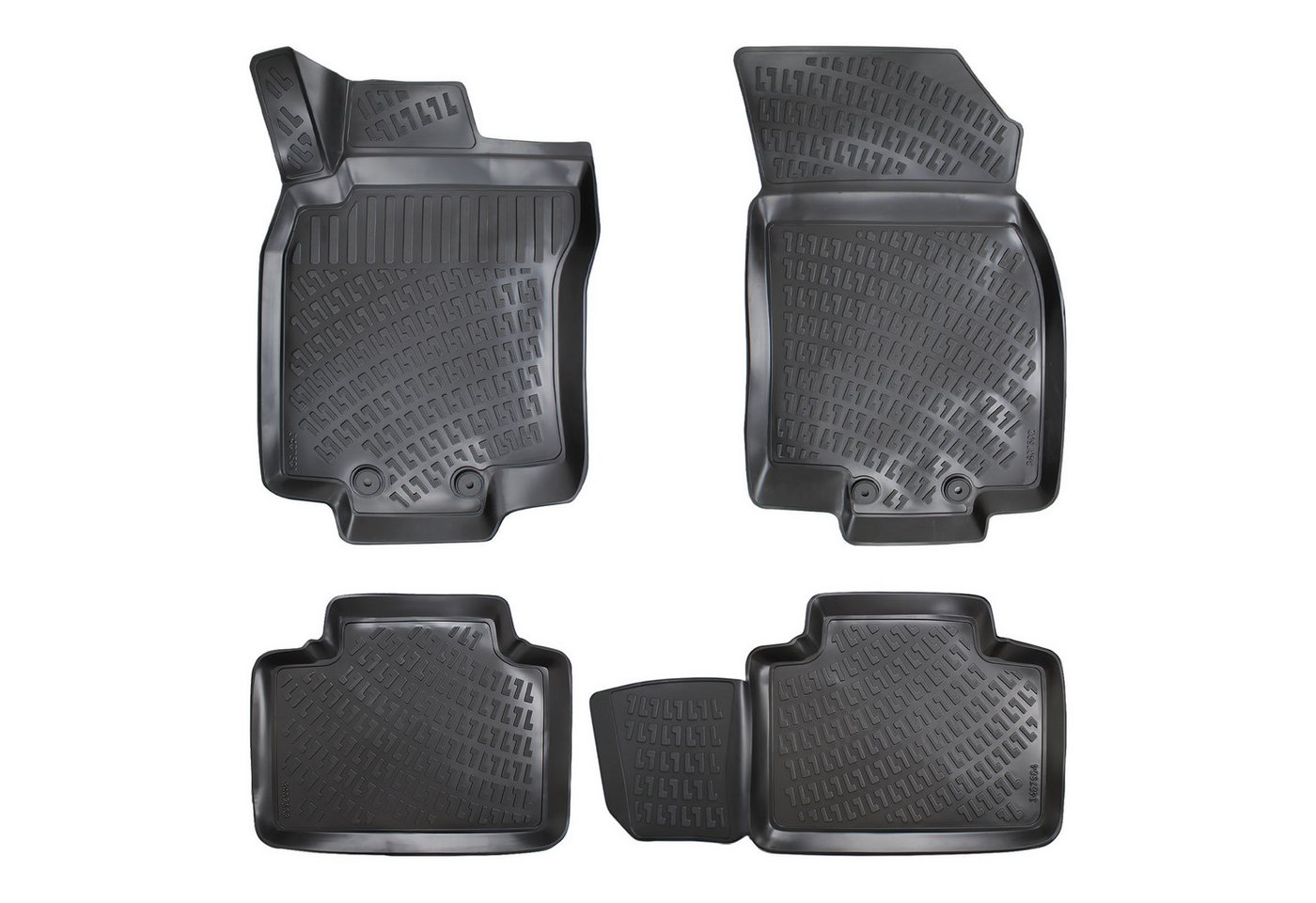 Trimak Passform-Fußmatten Oder Kofferraumwanne Oder Set für Renault Koleos, Renault Koleos 2. Gen. 2016-2024 Gummimatten Auto TPE Allwetter Bild 5
