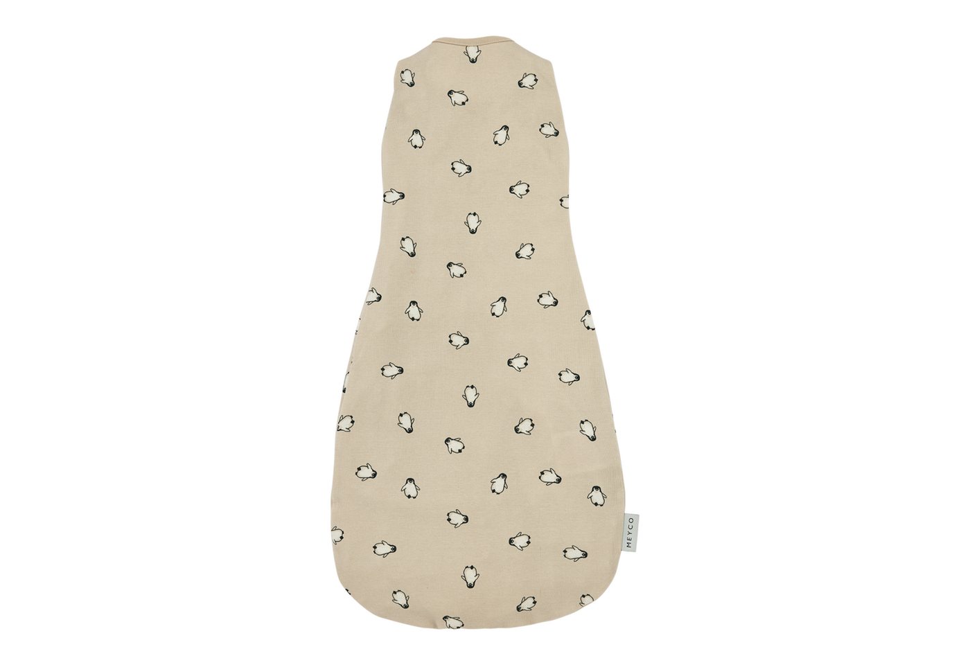 Meyco Baby Babyschlafsack Penguin Soft sand (100% Baumwolle, 1 tlg), 70cm Bild 4
