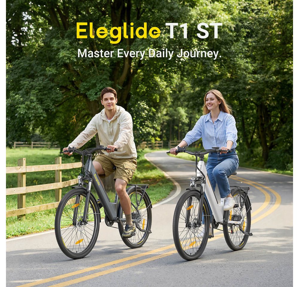 Eleglide E-Bike T1 ST Durchstieg 27,5 Zoll 36V 13Ah 250W E-Bike, 7 Gang Shimano, 468 Wh, 5 Stufen(12/15/18/21/25 km/h), 45N.M, bis zu 100 km Bild 2