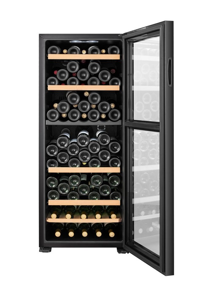 CLIMADIFF Weintemperierschrank CEPAGE108DZ, für 108 Standardflaschen á 0,75l,2 Temperaturzonen, LED-Beleuchtung Bild 2