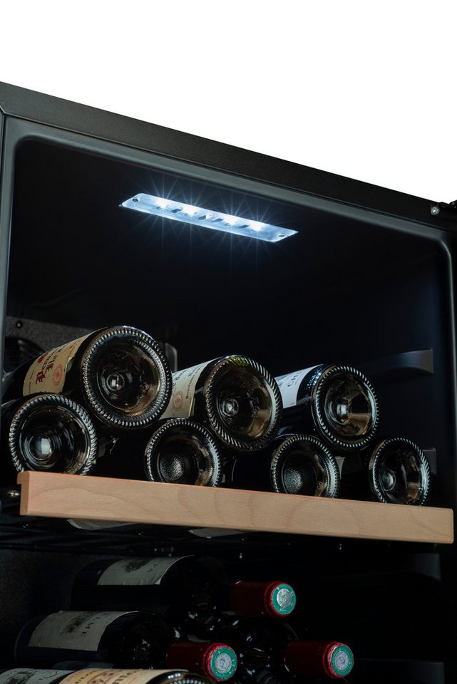 CLIMADIFF Weintemperierschrank CEPAGE108DZ, für 108 Standardflaschen á 0,75l,2 Temperaturzonen, LED-Beleuchtung Bild 3