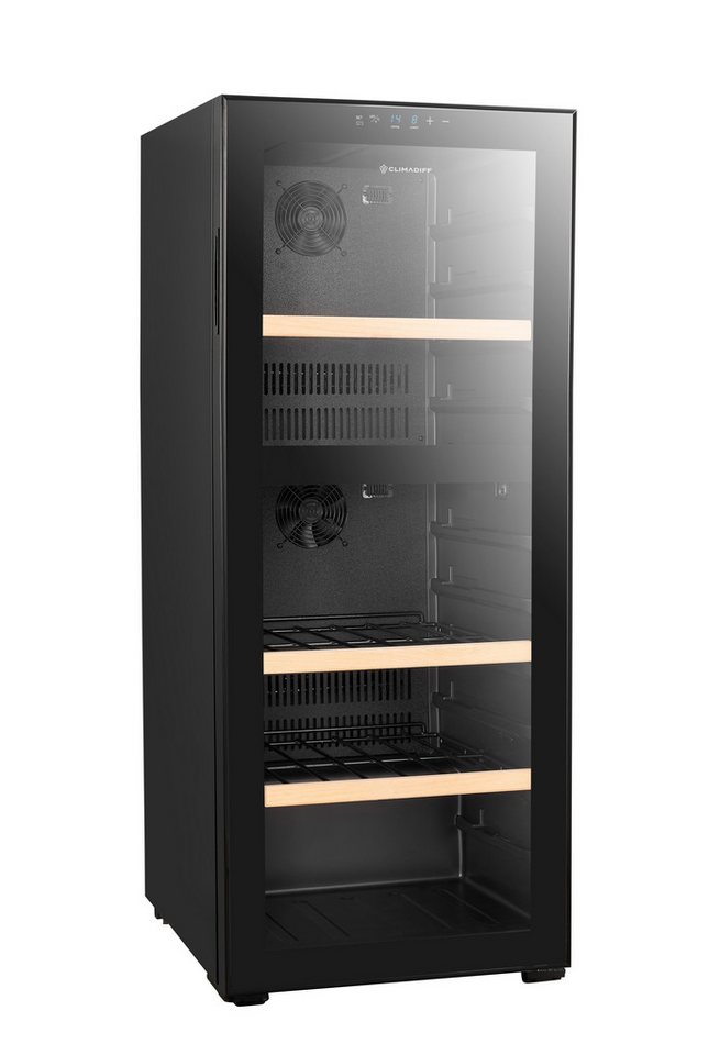 CLIMADIFF Weintemperierschrank CEPAGE108DZ, für 108 Standardflaschen á 0,75l,2 Temperaturzonen, LED-Beleuchtung Bild 5