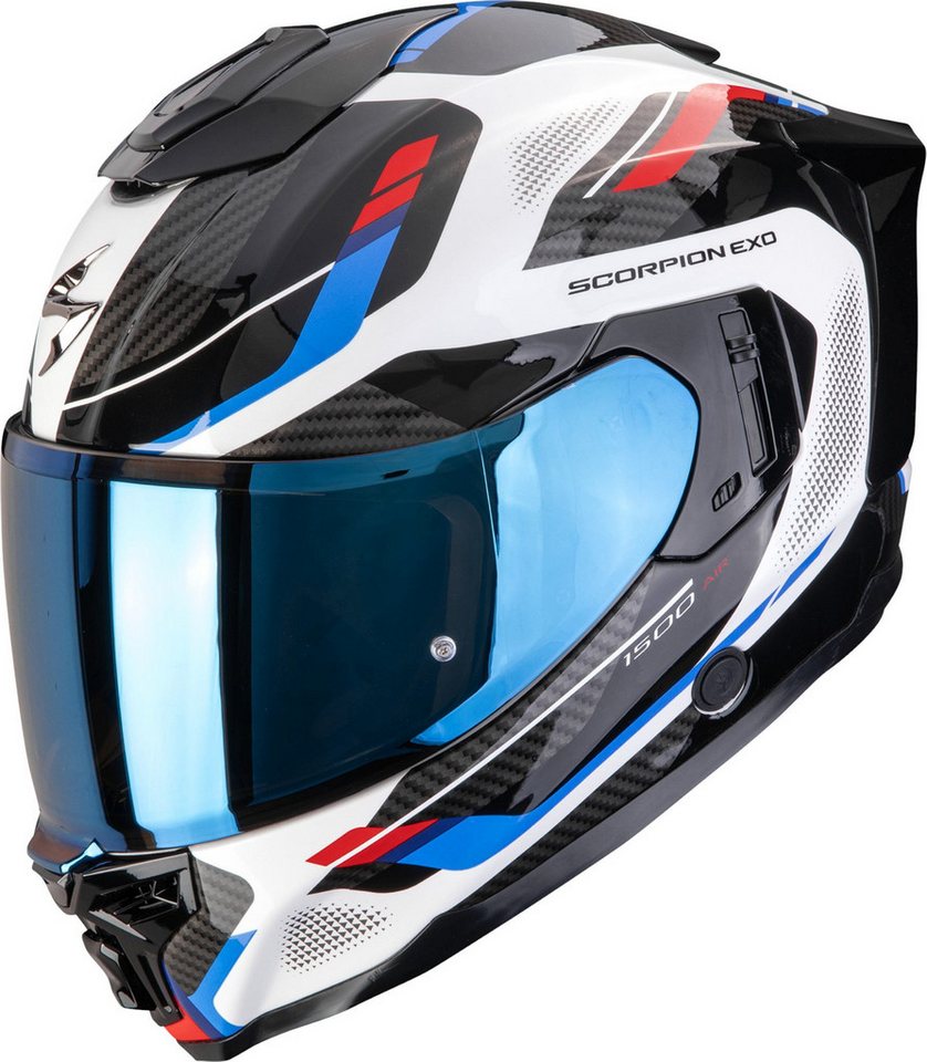 Scorpion Exo Motorradhelm Exo-1500 Air Sleek Helm, Notfallsystem-polsterung (eqrs),geeignet Für Brillenträger,pinloc
