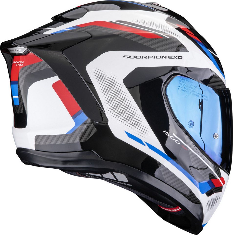 Scorpion Exo Motorradhelm Exo-1500 Air Sleek Helm, Notfallsystem-polsterung (eqrs),geeignet Für Brillenträger,pinloc Bild 2