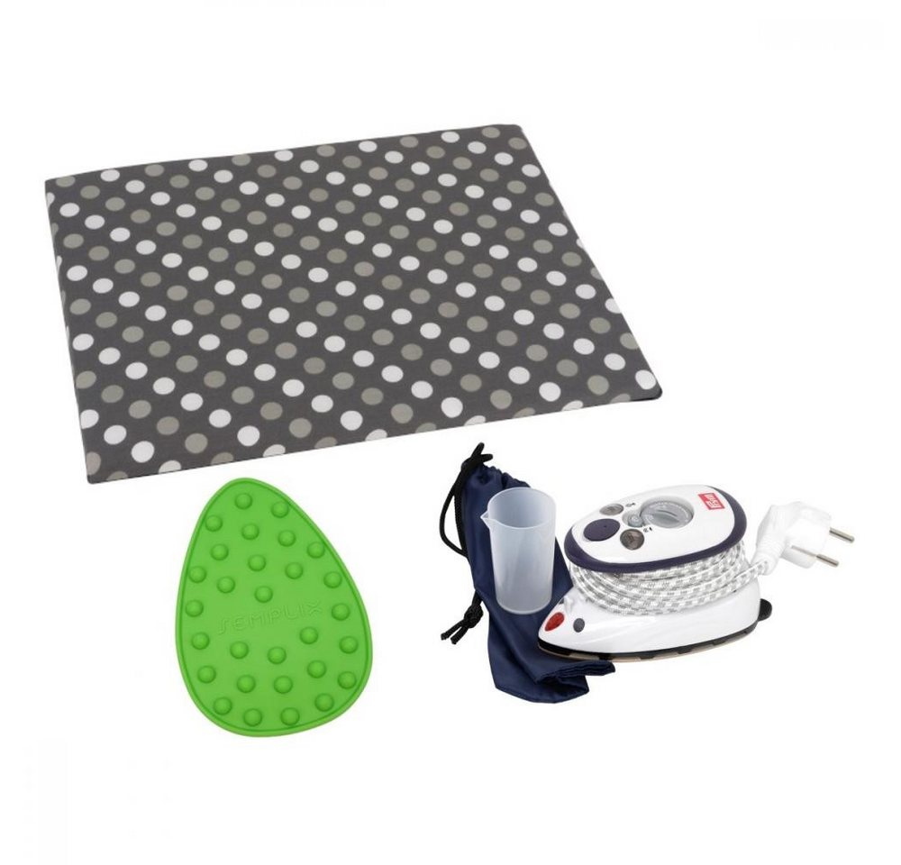 Semplix Dampfbügeleisen - Set mit Prym Mini-Bügeleisen + Bügelunterlage + Ablage, 375 W Bild 3